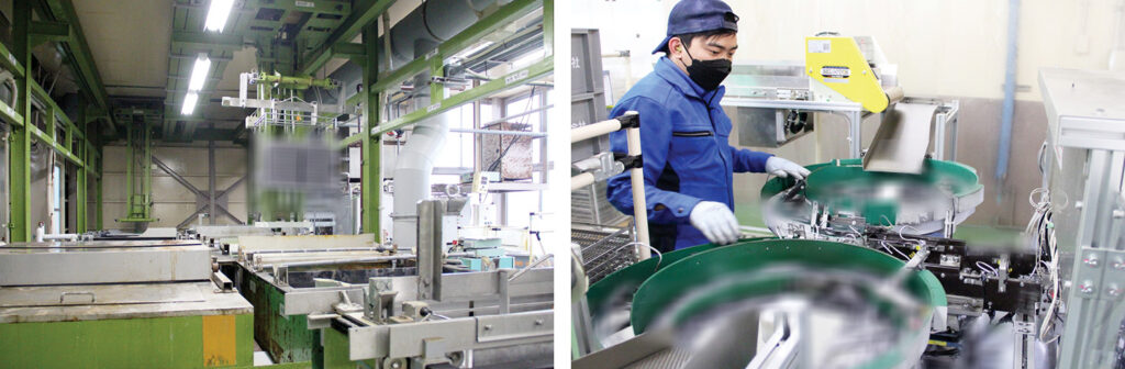 無電解ニッケルめっき リン　作業の様子